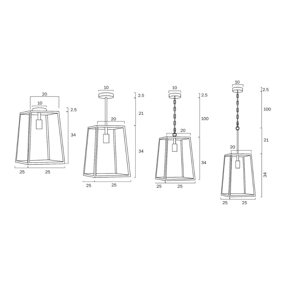 Telbix CANTENA 25 - 1 Light Pendant-Telbix-Ozlighting.com.au