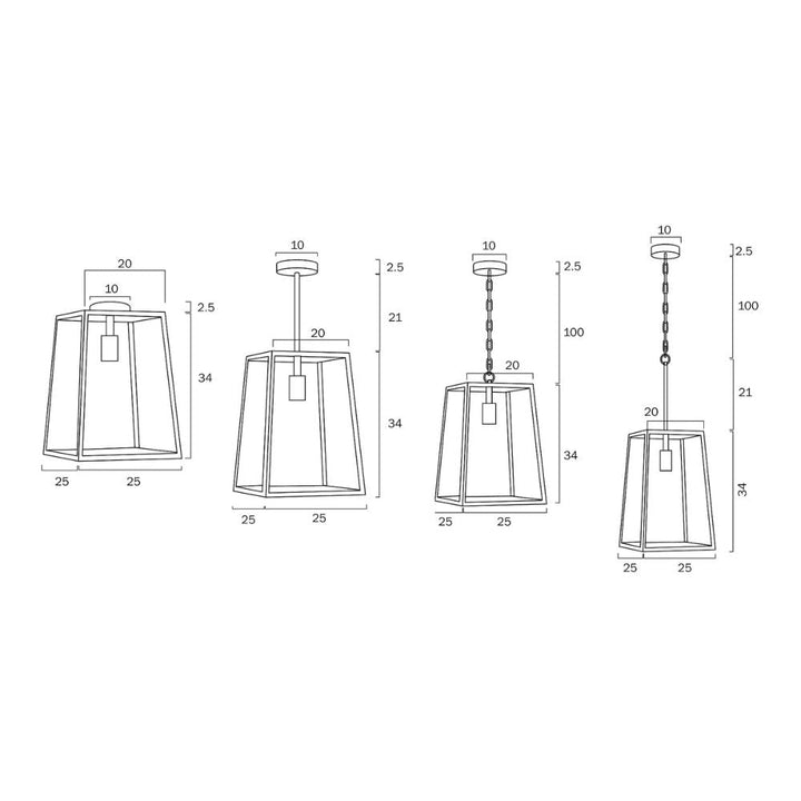 Telbix CANTENA 25 - 1 Light Pendant-Telbix-Ozlighting.com.au