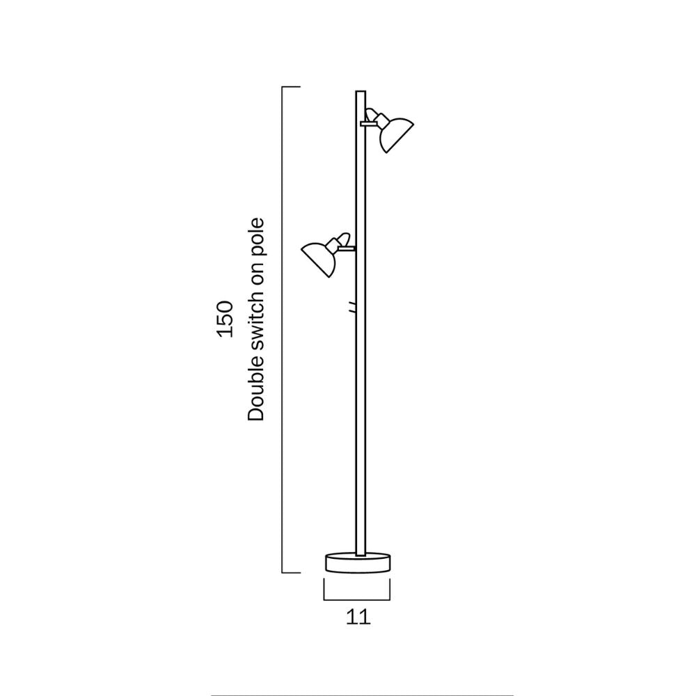 Telbix CARSON - 6W Floor Lamp-Telbix-Ozlighting.com.au