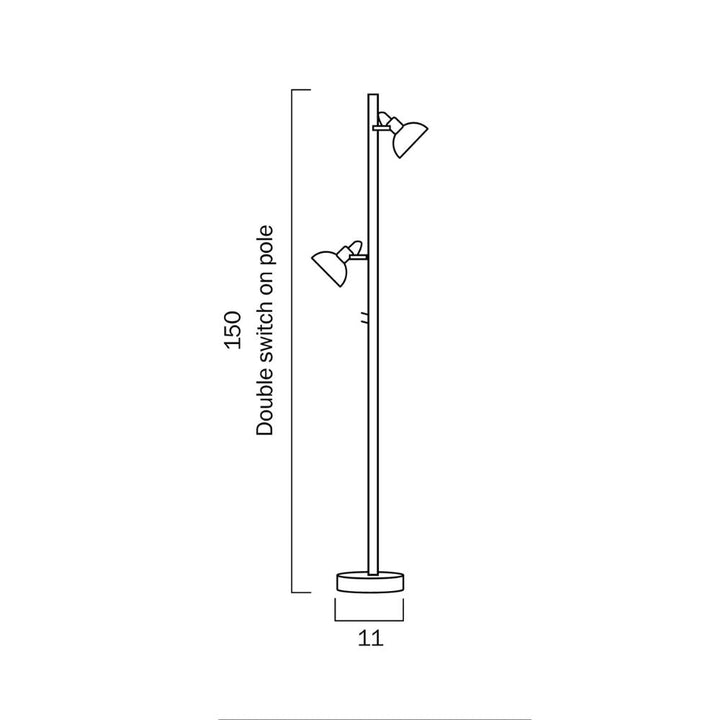 Telbix CARSON - 6W Floor Lamp-Telbix-Ozlighting.com.au