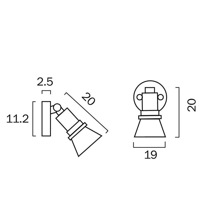 Telbix COMET 1 - 10W LED PAR20 Single Head Exterior Spot Light IP44 - 5000K-Telbix-Ozlighting.com.au