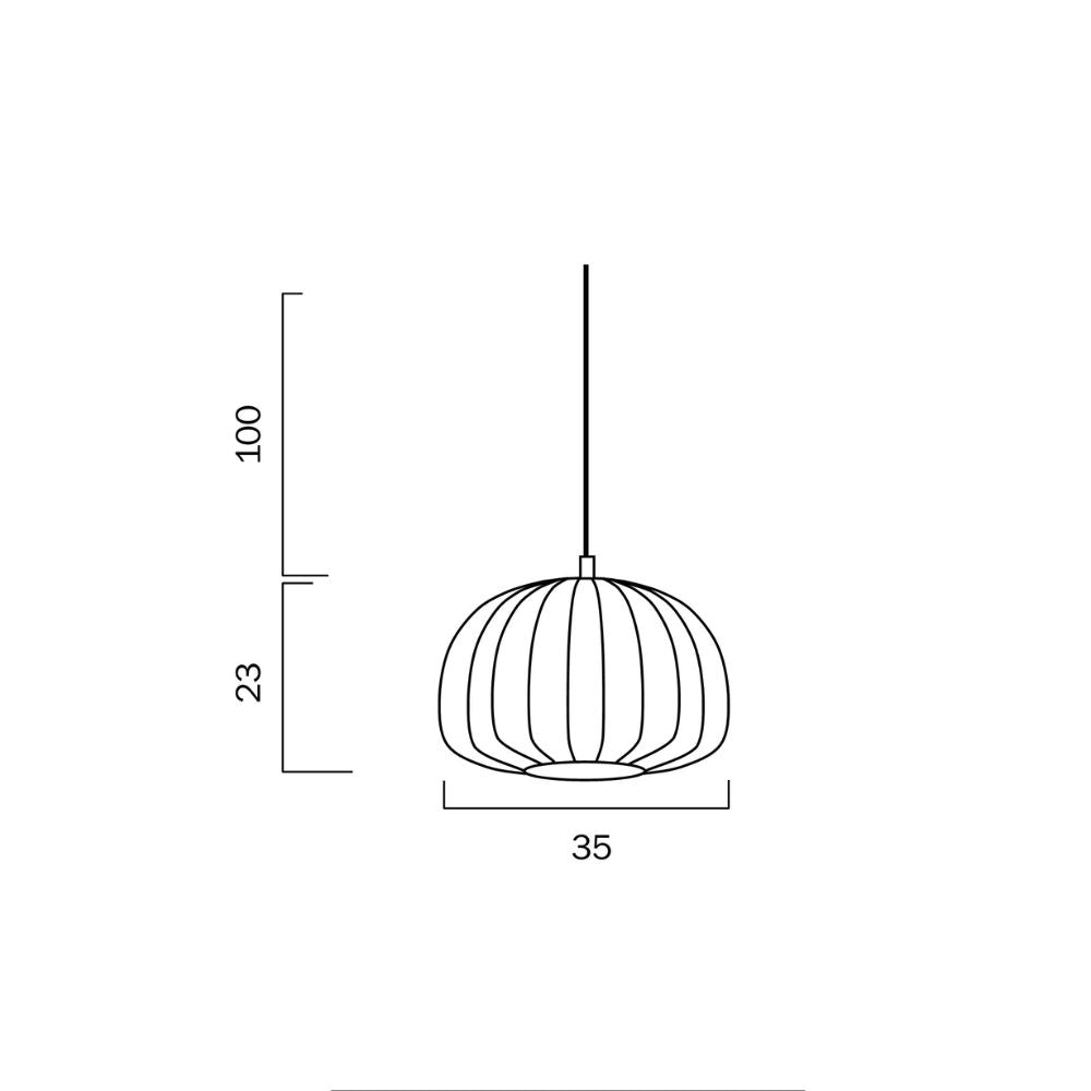 Telbix COOTE 35/50 - 1 Light Fabric Pendant-Telbix-Ozlighting.com.au