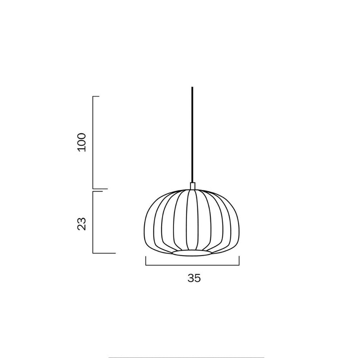 Telbix COOTE 35/50 - 1 Light Fabric Pendant-Telbix-Ozlighting.com.au