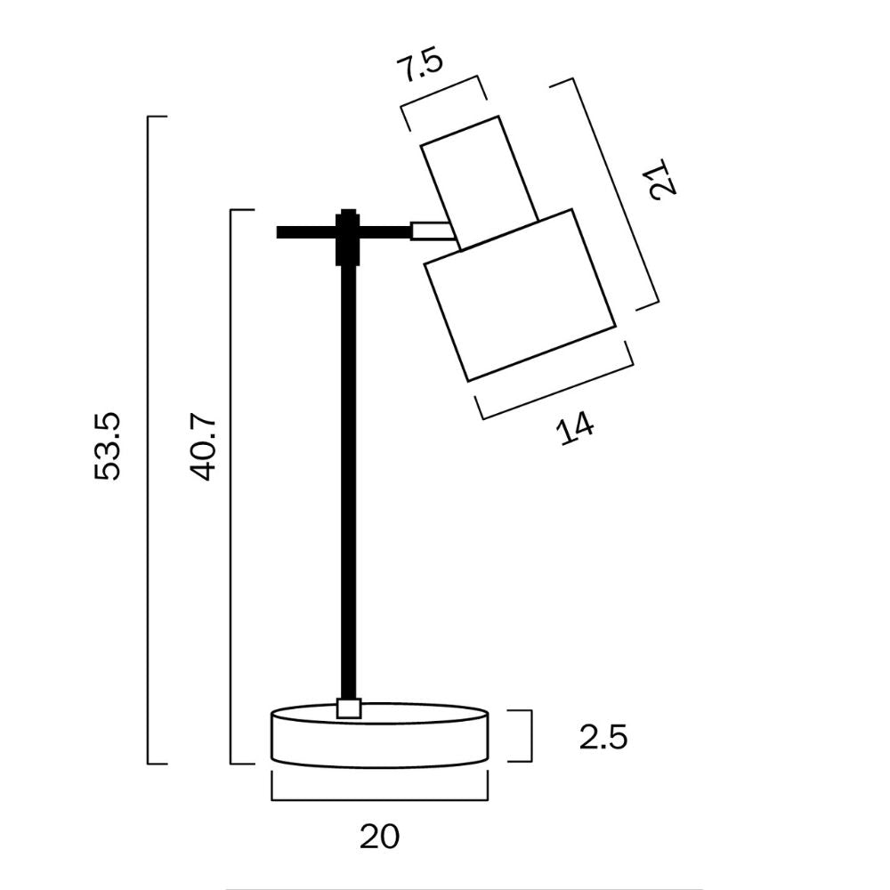 Telbix CROSET - 25W Table Lamp-Telbix-Ozlighting.com.au