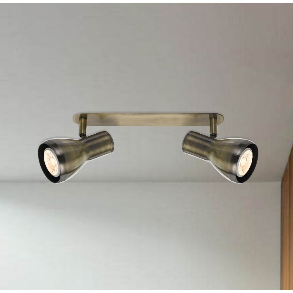 Telbix CURTIS - 2 Light Spot Bar-Telbix-Ozlighting.com.au