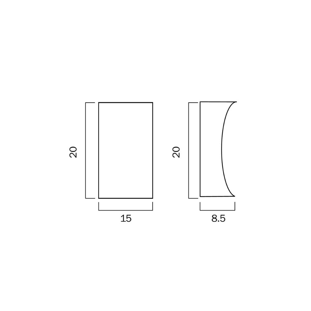 Telbix DASH - 14W LED Tri-Colour Modern Exterior Up/Down Wall Light IP44-Telbix-Ozlighting.com.au