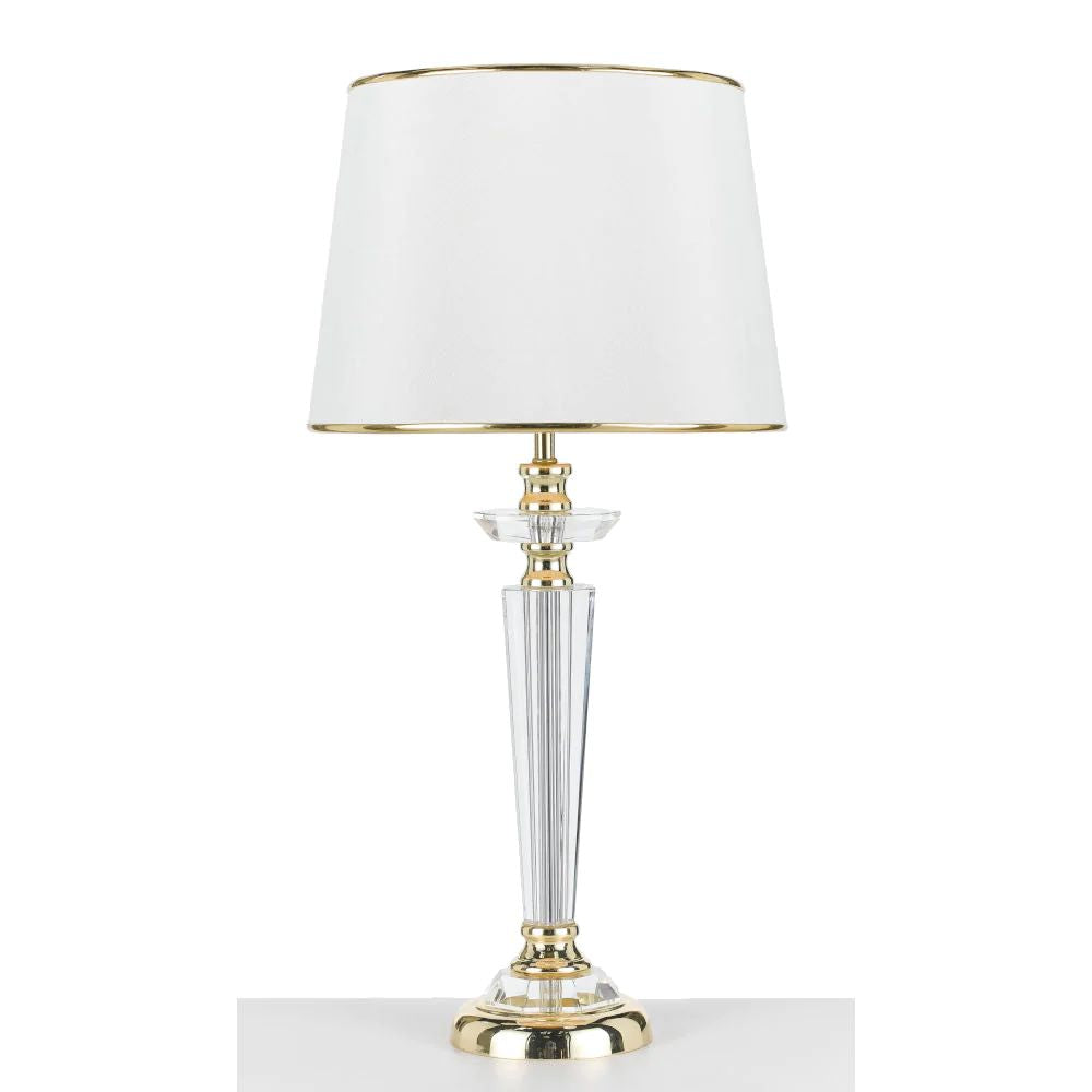 Telbix DIANA - Metal And Crystal Column Table Lamp-Telbix-Ozlighting.com.au