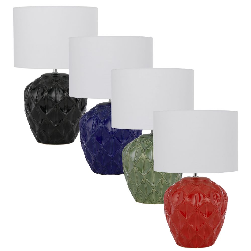 Telbix DIAZ - Textured Ceramic Table Lamp-Telbix-Ozlighting.com.au