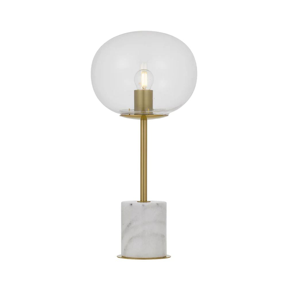 Telbix DIMAS - Metal And Marble Base Table Lamp-Telbix-Ozlighting.com.au