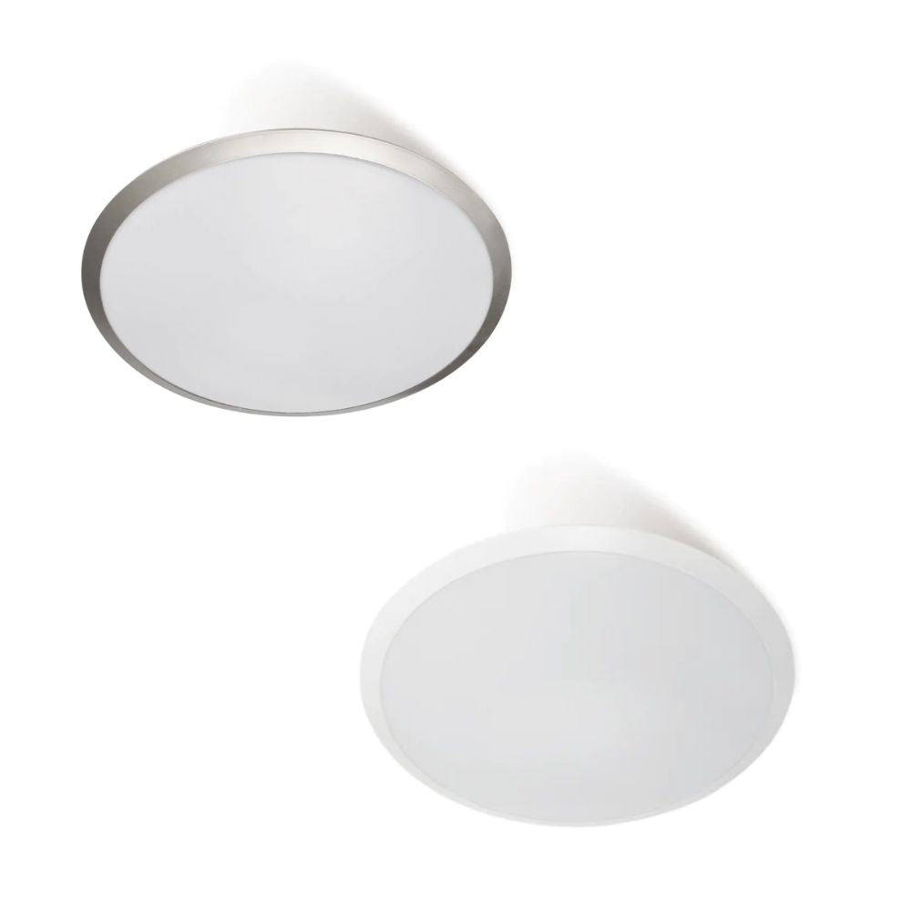 Telbix DOMINO - 24W Oyster Non Dimmable Indoor Ceiling Light IP20-Telbix-Ozlighting.com.au