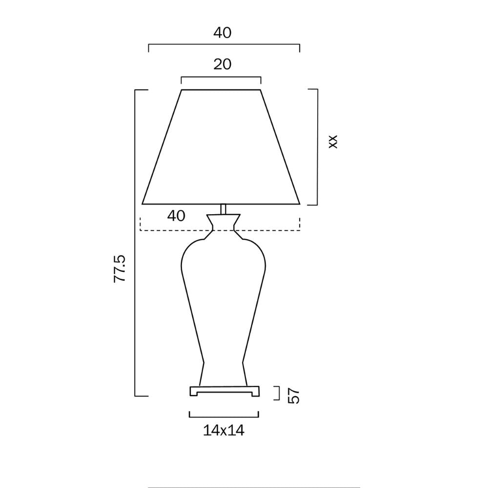 Telbix DONO 40 - Ceramic Table Lamp-Telbix-Ozlighting.com.au