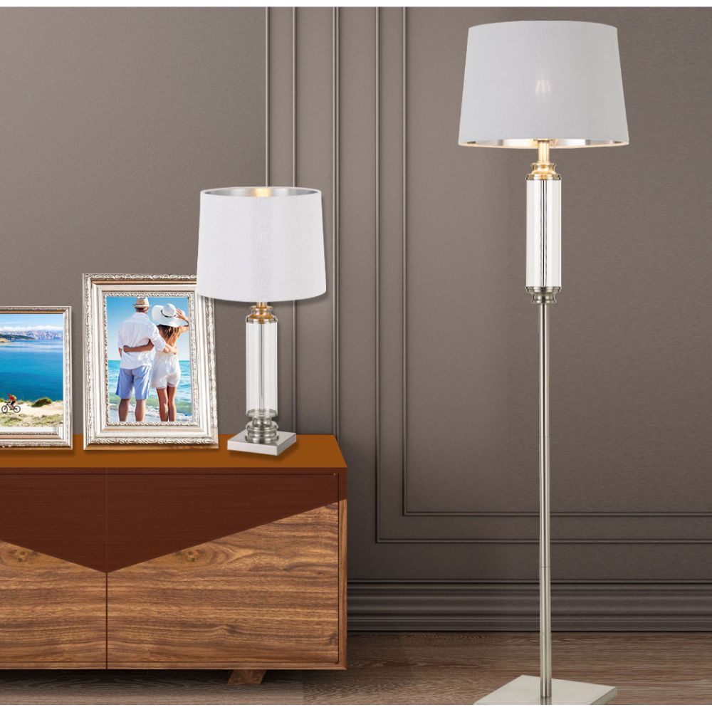 Telbix DORCEL - Metal And Glass Floor Lamp-Telbix-Ozlighting.com.au