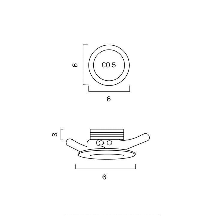 Telbix DURO - 3W LED Round Curved Trim Miniature Cabinet Downlight-Telbix-Ozlighting.com.au