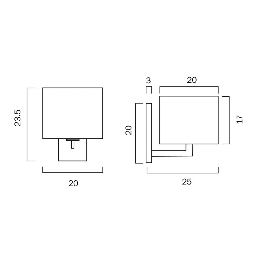 Telbix ELGAR - 25W Wall Light-Telbix-Ozlighting.com.au