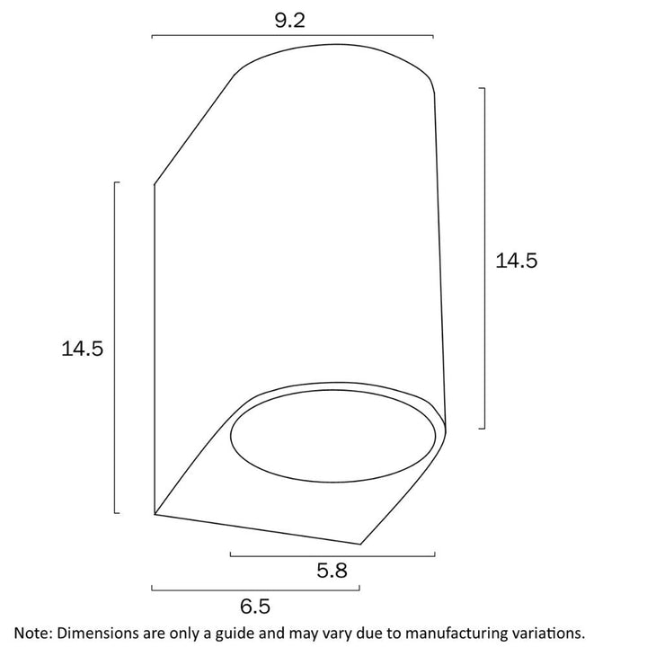 Telbix EOS EX 2 - GU10 Up/Down Wall Light IP54-Telbix-Ozlighting.com.au