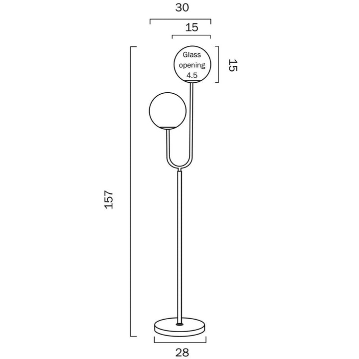 Telbix ETERNA - 25W Floor Lamp-Telbix-Ozlighting.com.au