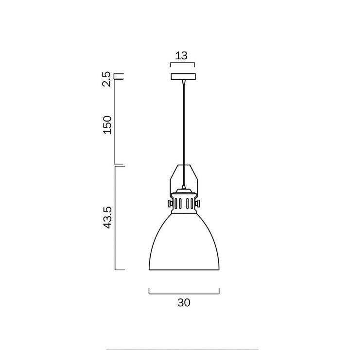 Telbix FABRICA 30 - 1 Light Pendant-Telbix-Ozlighting.com.au