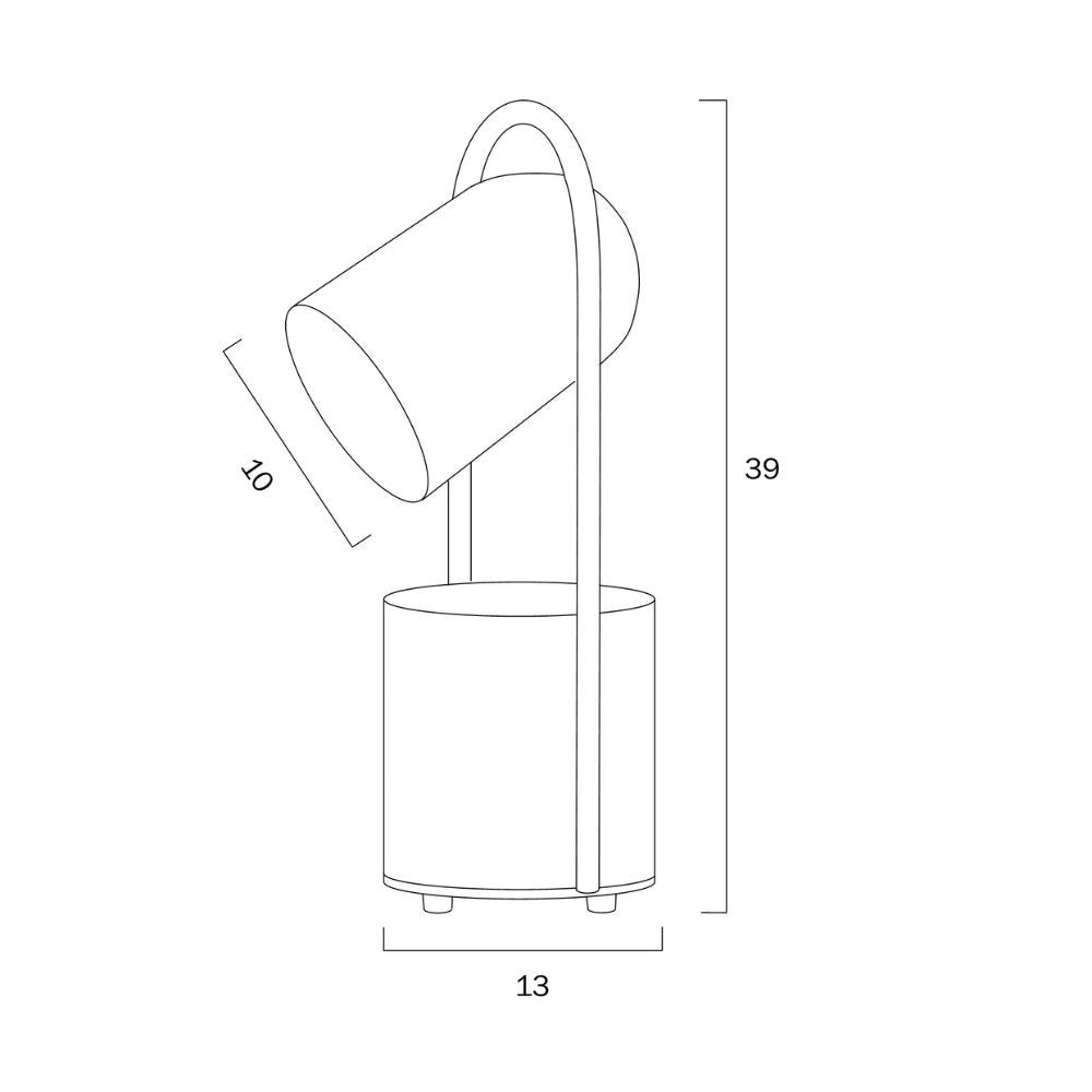 Telbix FIDEL - 25W Table Lamp-Telbix-Ozlighting.com.au