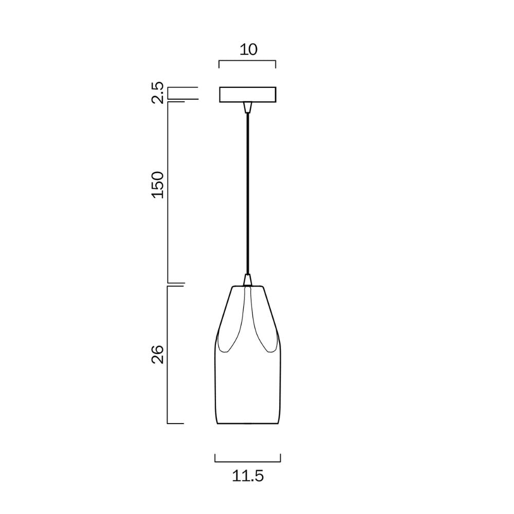 Telbix FORMA 12 - 1 Light Pendant-Telbix-Ozlighting.com.au