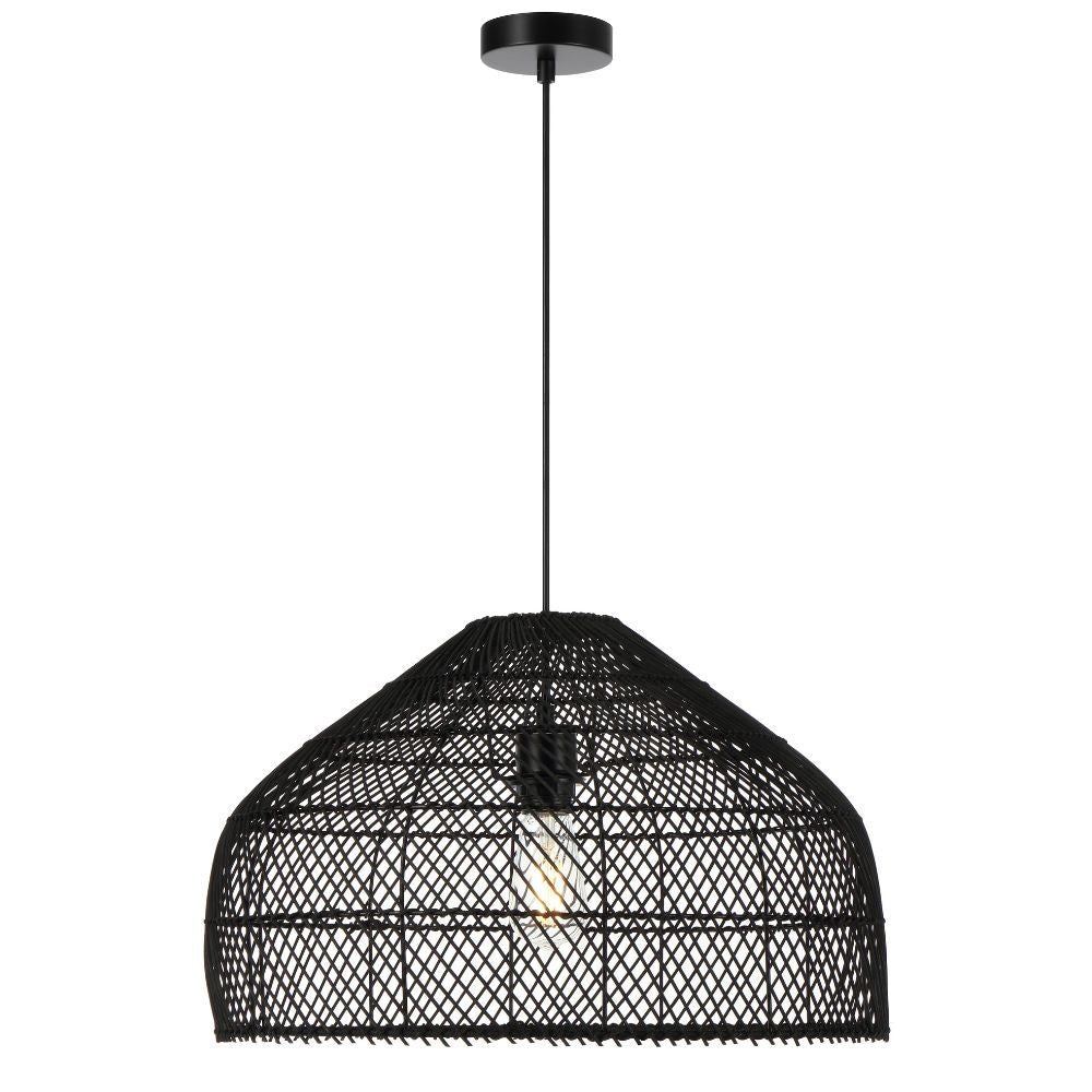 Telbix FRYA 50 - 1 Light Hand-Woven Rattan Pendant-Telbix-Ozlighting.com.au