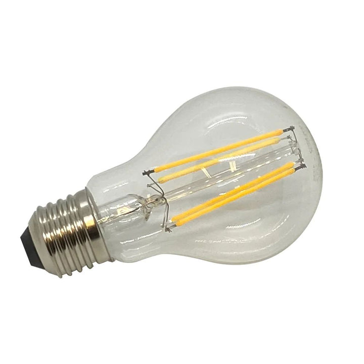 Telbix GLOBE-A60 - 8W LED Step Dimmable GLS A60 Shape Filament Clear Glass Globe 3000K - E27-Telbix-Ozlighting.com.au