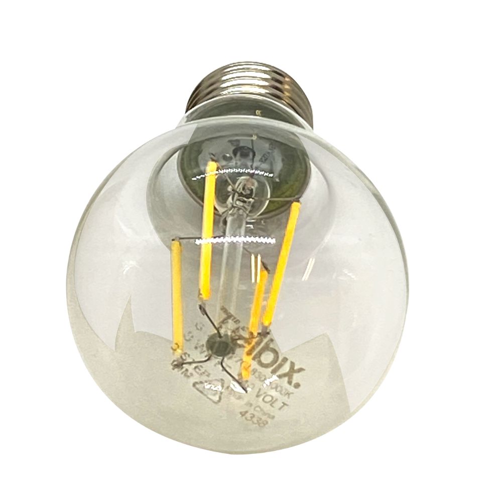 Telbix GLOBE-A60 - 8W LED Step Dimmable GLS A60 Shape Filament Clear Glass Globe 3000K - E27-Telbix-Ozlighting.com.au