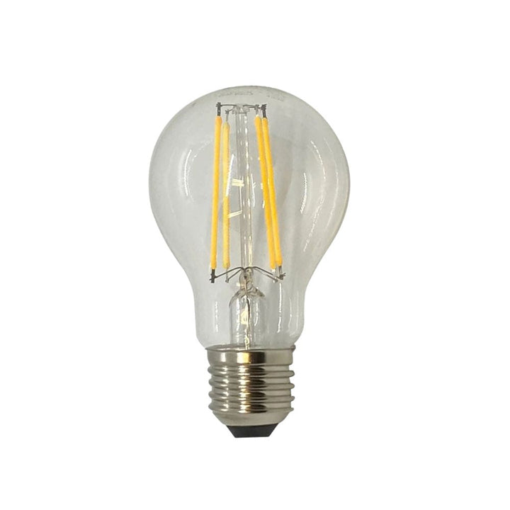 Telbix GLOBE-A60 - 8W LED Step Dimmable GLS A60 Shape Filament Clear Glass Globe 3000K - E27-Telbix-Ozlighting.com.au