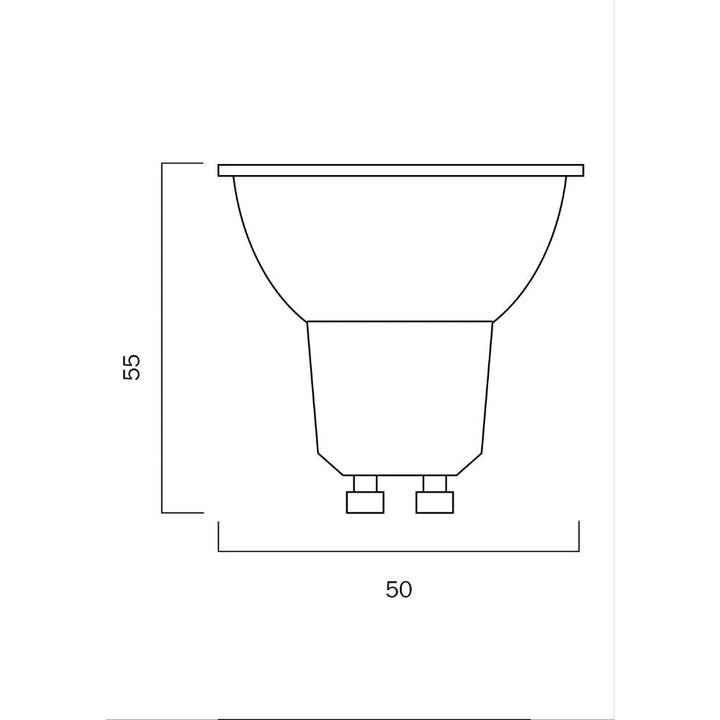 Telbix GLOBE-GU10 - 6W LED Dimmable GU10 Shape PC Globe-Telbix-Ozlighting.com.au