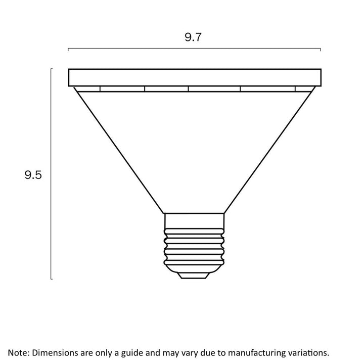 Telbix GLOBE-PAR30 - 10W LED Non-Dimmable PAR30 Reflector Globe IP44 5000K - E27-Telbix-Ozlighting.com.au