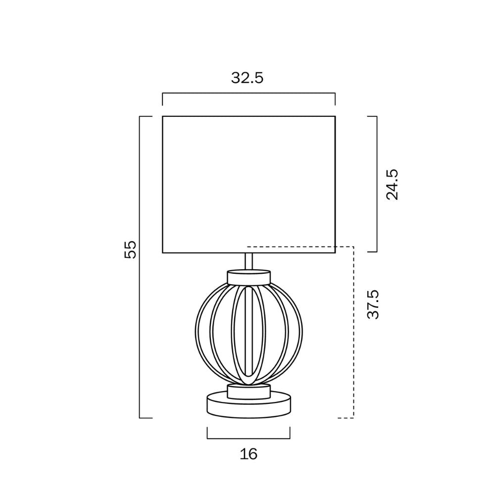 Telbix GRADA - 25W Table Lamp-Telbix-Ozlighting.com.au