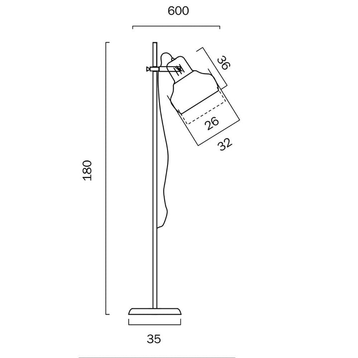 Telbix GRANDE - 25W Floor Lamp-Telbix-Ozlighting.com.au