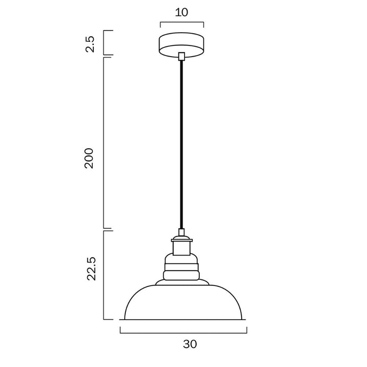 Telbix HERTEL - 1 Light Pendant-Telbix-Ozlighting.com.au