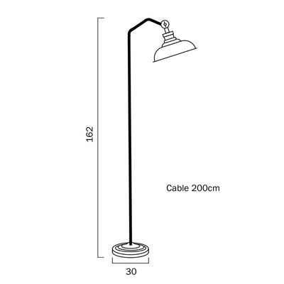 Telbix HERTEL - 25W Floor Lamp-Telbix-Ozlighting.com.au