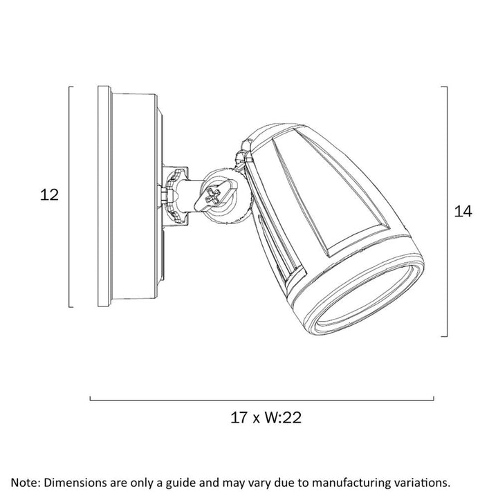 Telbix ILLUME - 20W LED Twin Head Exterior Spotlight IP44 - 5000K-Telbix-Ozlighting.com.au