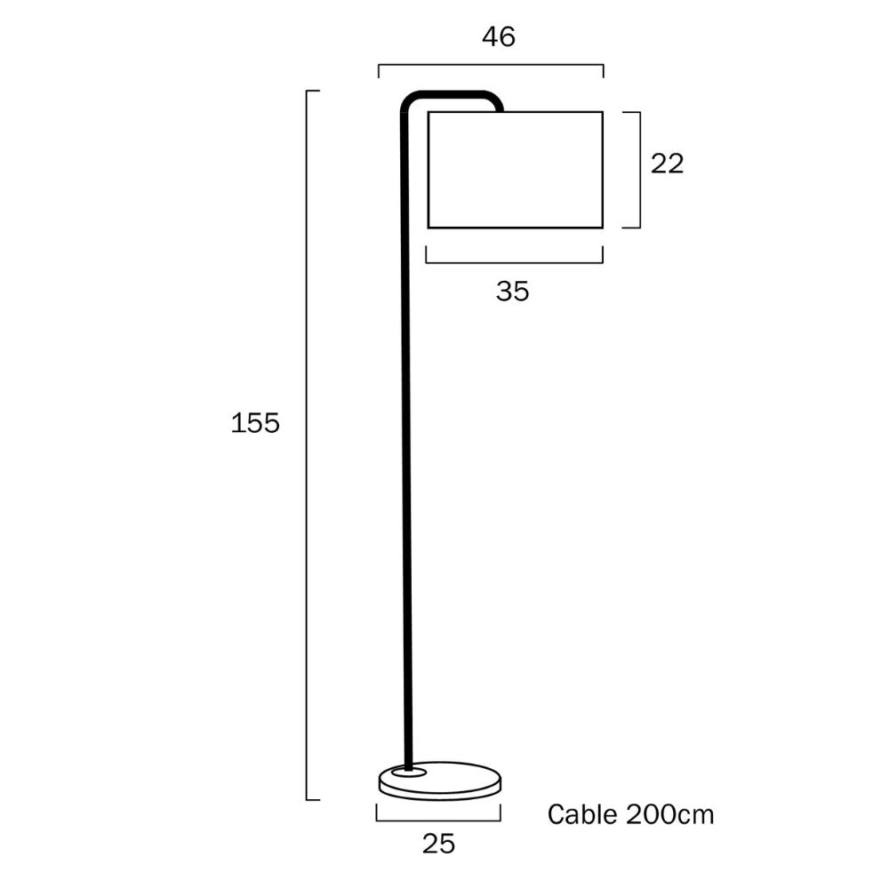 Telbix INGRID - 25W Floor Lamp-Telbix-Ozlighting.com.au