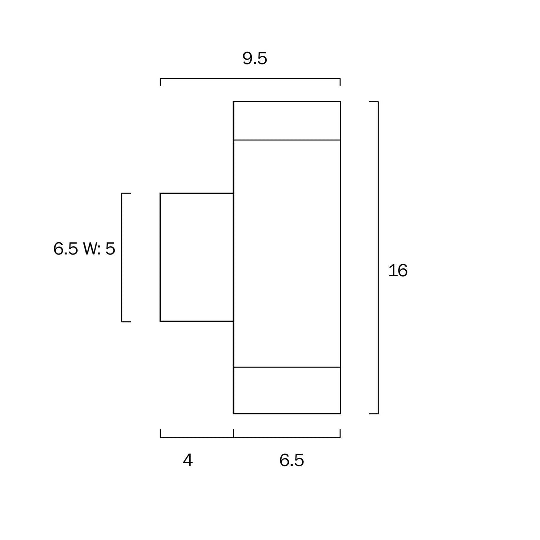 Telbix KMAN EX2 - 6W LED Outdoor Up/Down Wall Light-Telbix-Ozlighting.com.au