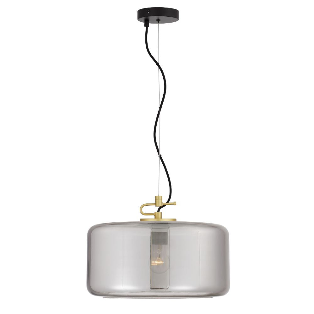 Telbix KOROVA - 1 Light Metal & Glass Pendant-Telbix-Ozlighting.com.au