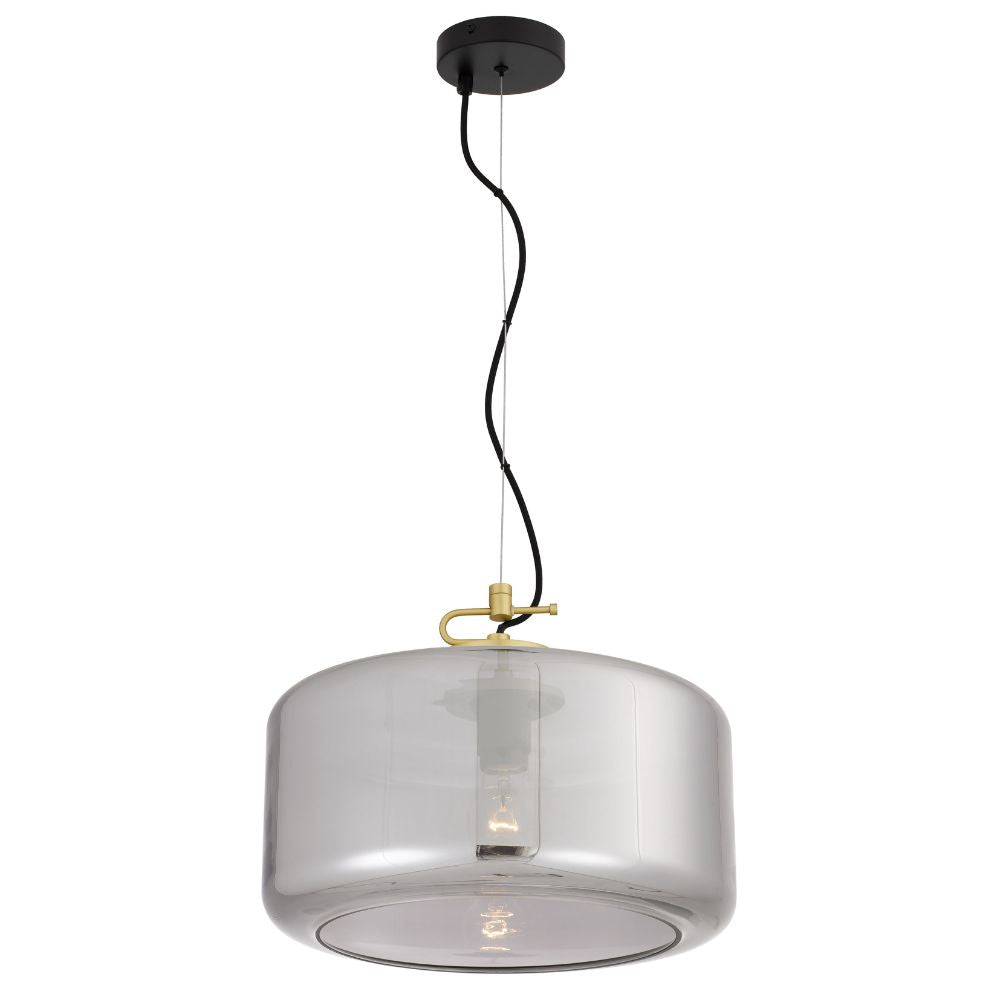 Telbix KOROVA - 1 Light Metal & Glass Pendant-Telbix-Ozlighting.com.au