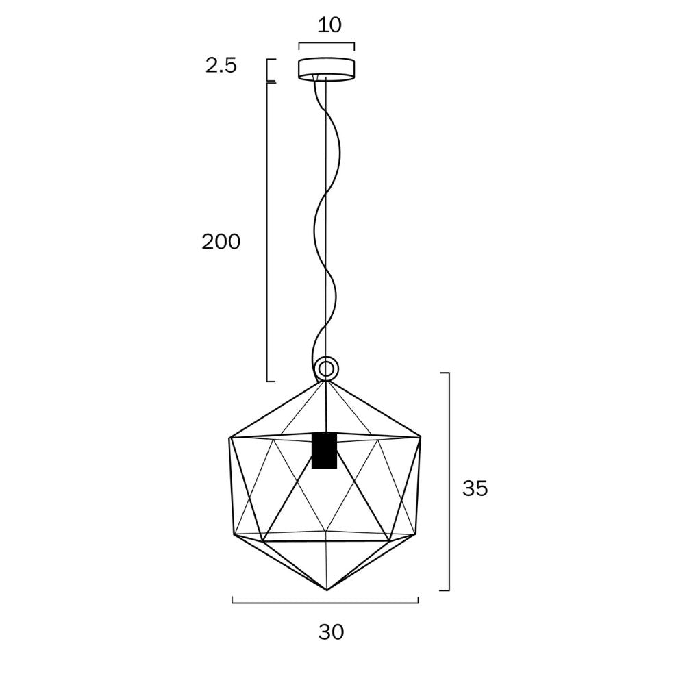 Telbix LAZLO - 1 Light Pendant-Telbix-Ozlighting.com.au