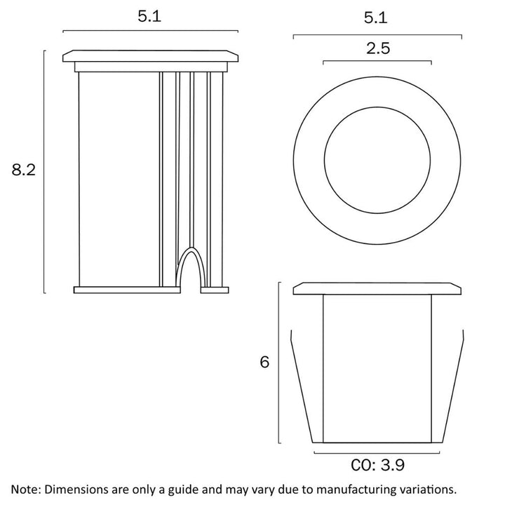 Telbix LUC - 3W Inground Lights-Telbix-Ozlighting.com.au