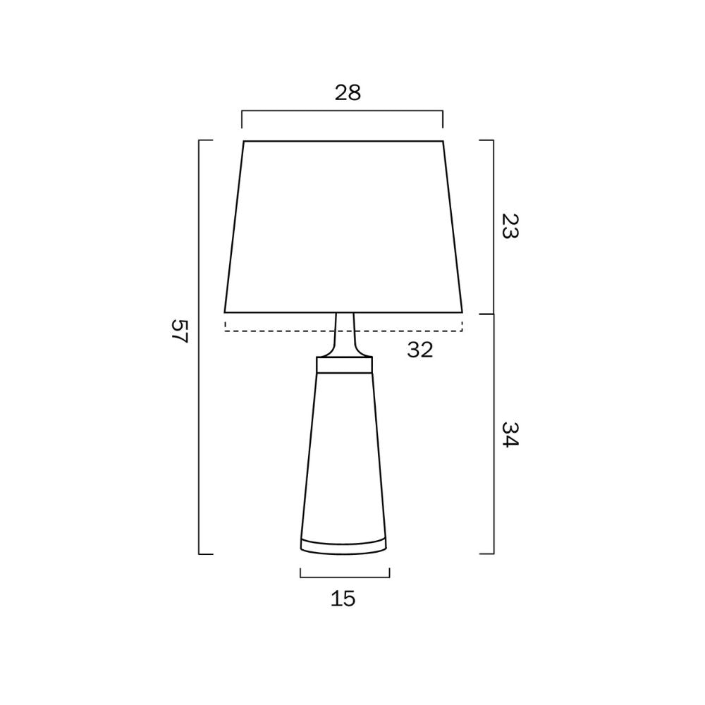 Telbix MARGOT - 25W Table Lamp-Telbix-Ozlighting.com.au