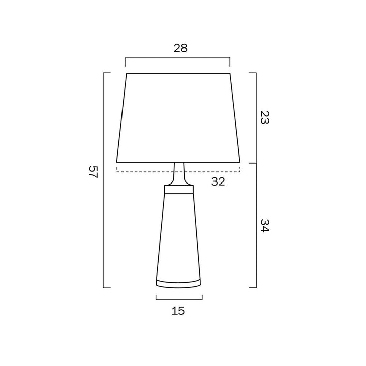 Telbix MARGOT - 25W Table Lamp-Telbix-Ozlighting.com.au