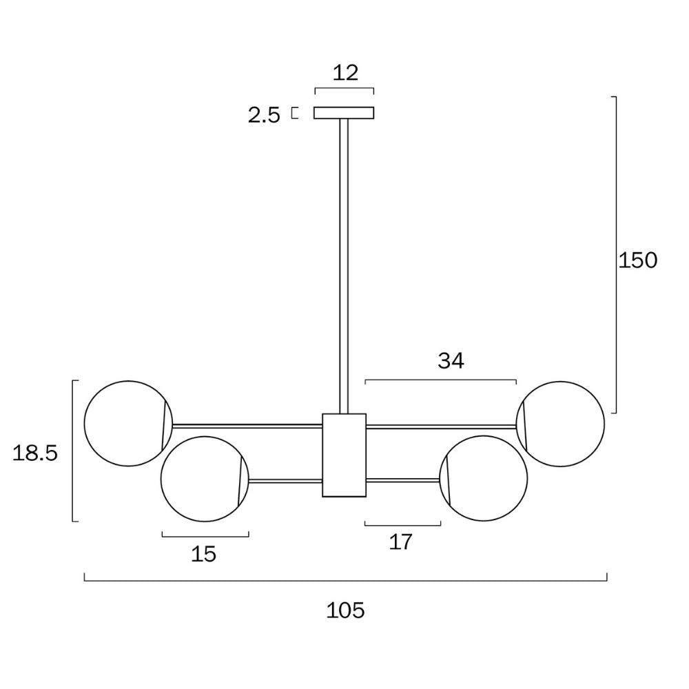 Telbix MARSTEN - 12 Lights Pendant-Telbix-Ozlighting.com.au