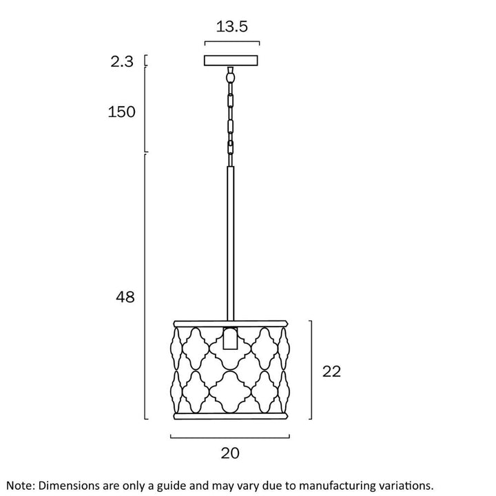 Telbix MIMOSA - 1 Light Pendant-Telbix-Ozlighting.com.au