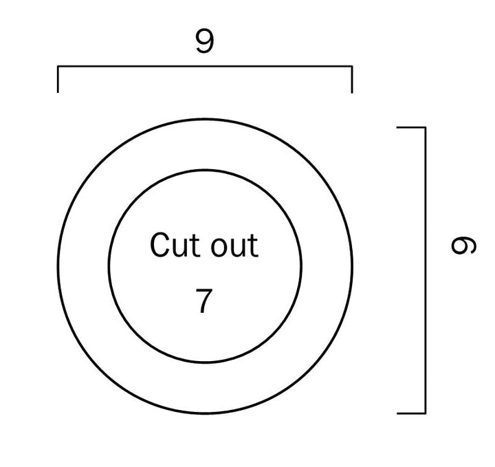 Telbix MODULE-801 - Splash Proof IP44 Downlight Frame Only-Telbix-Ozlighting.com.au