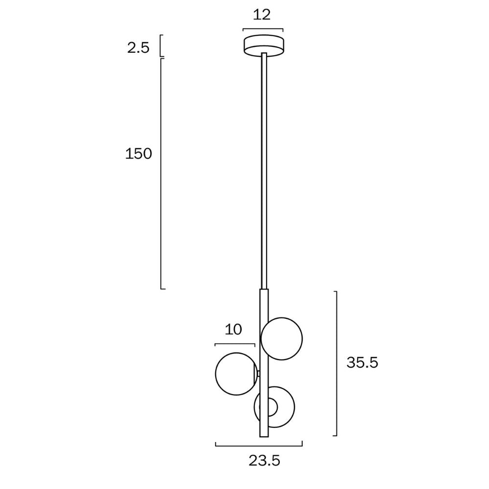 Telbix MORAN - 3 Light Pendant-Telbix-Ozlighting.com.au