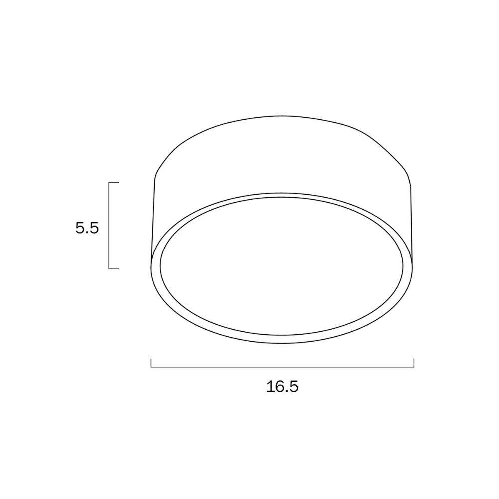 Telbix NARA - 18W LED Tri-Colour Dimmable 157mm Round Surface Mount Downlight-Telbix-Ozlighting.com.au