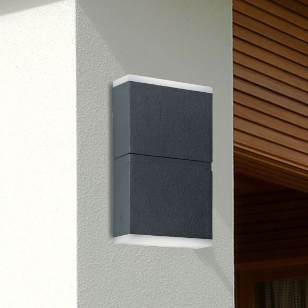 Telbix NARIKO - 12W LED Modern Exterior Up/Down Wall Light IP54 - 4000K-Telbix-Ozlighting.com.au