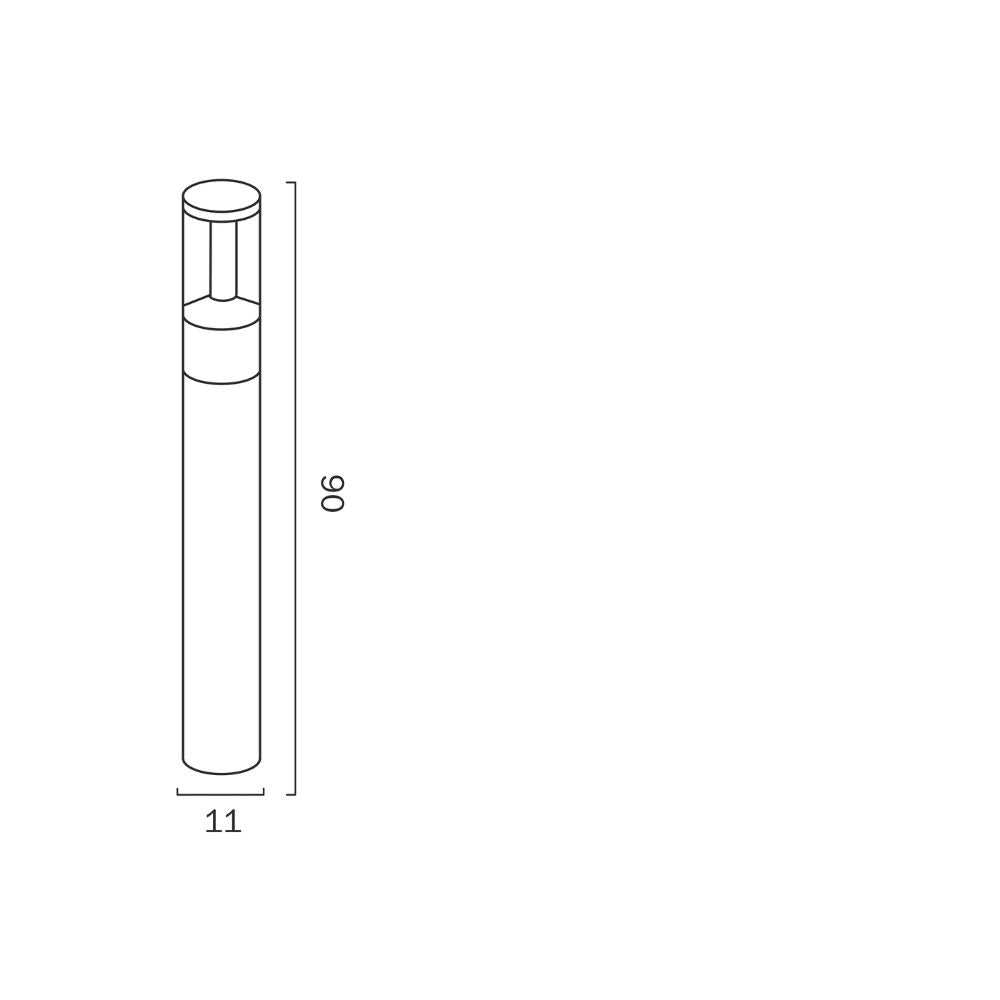 Telbix NEPEAN - 12W LED Bollard-Telbix-Ozlighting.com.au