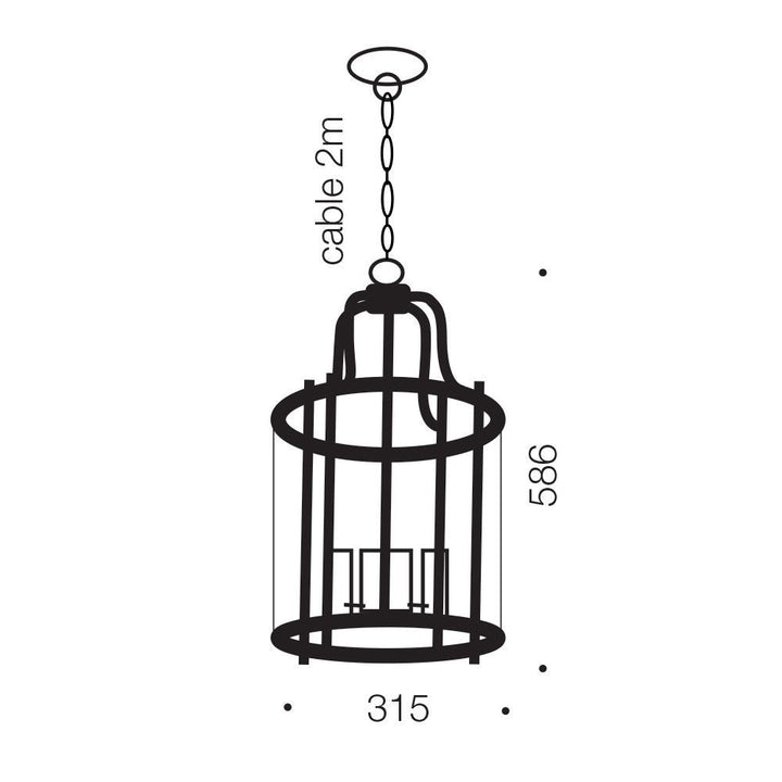 Telbix NEWARK - 4 Light Pendant-Telbix-Ozlighting.com.au